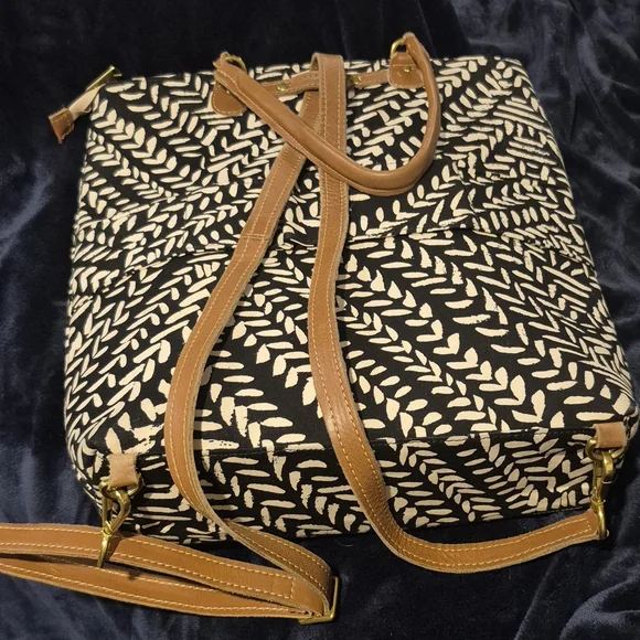 Sseko Kawa Convertible Canvas Leather Backpack/Bag - Picture 5 of 6